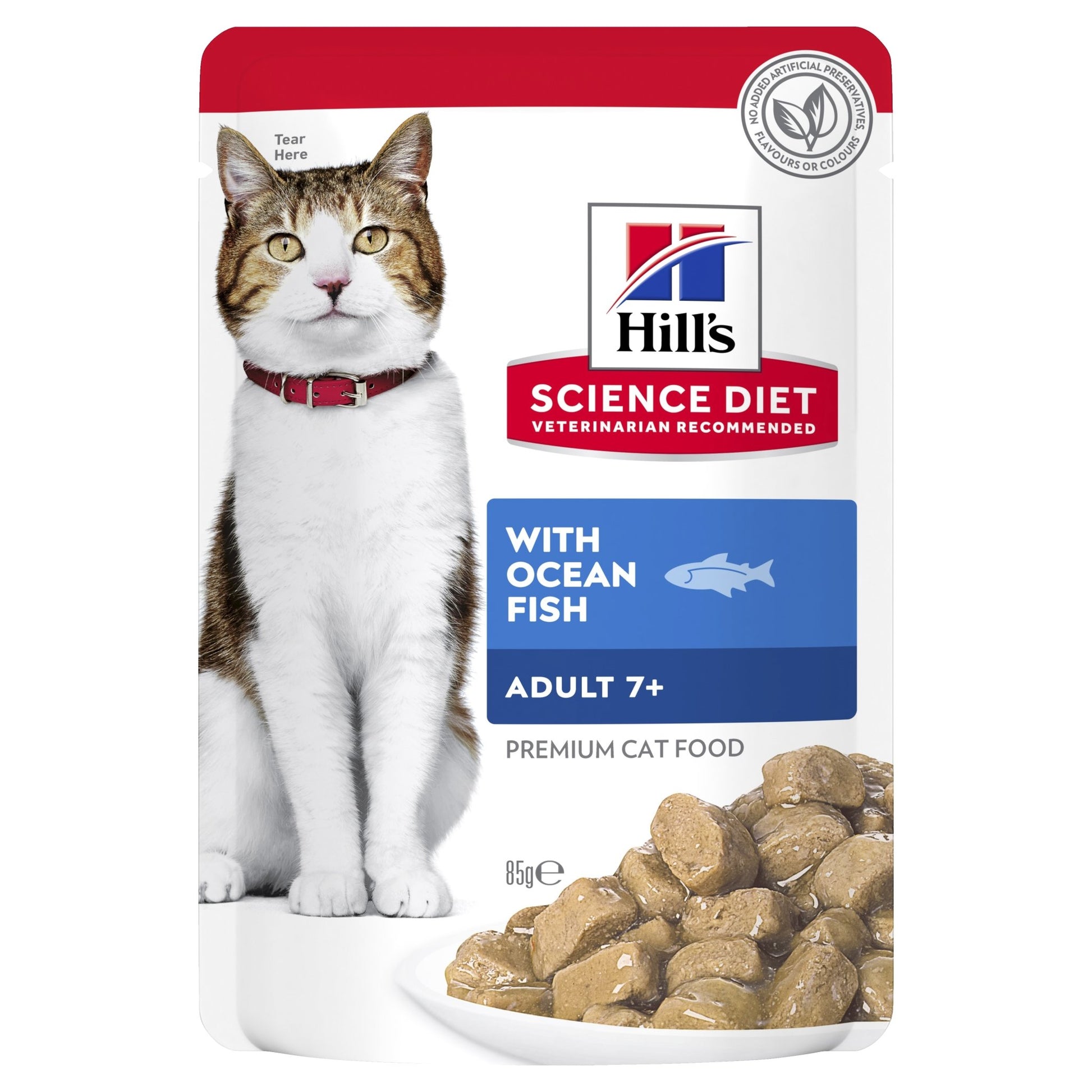 Hill's Science Diet Adult 7+ Active Longevity Ocean Fish Cat Food pouches 12x85g - Woonona Petfood & Produce