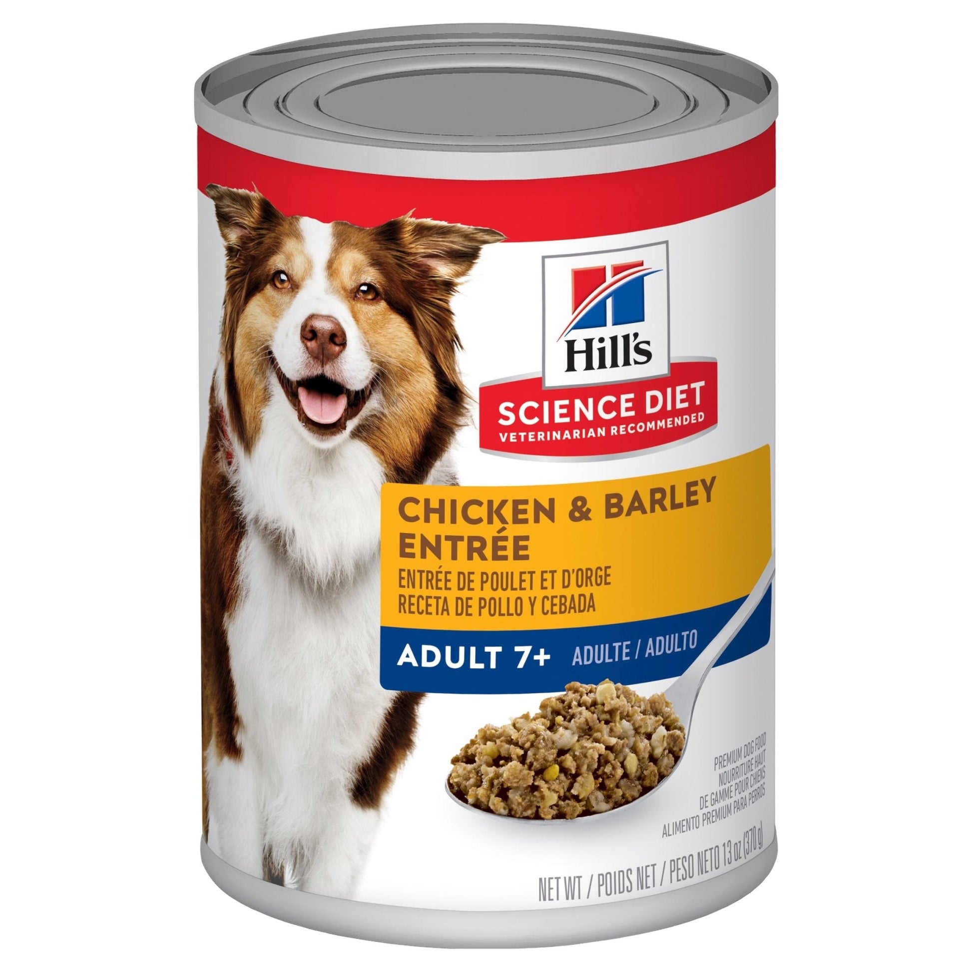 Hill's Science Diet Adult 7+ Chicken & Barley Entree Canned Dog Food 12x370g - Woonona Petfood & Produce