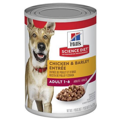 Hill's Science Diet Adult Chicken & Barley Entr?e Canned Dog Food 12x370g - Woonona Petfood & Produce