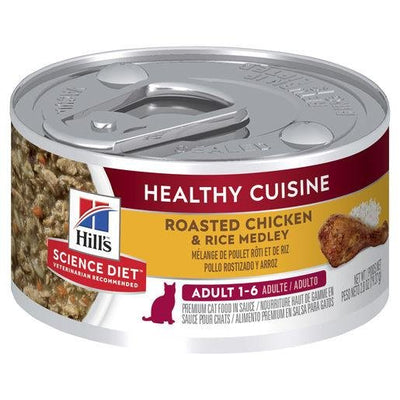 Hill's Science Diet Adult Healthy Cuisine Chicken & Rice Medley Canned Cat Food 24x79g - Woonona Petfood & Produce