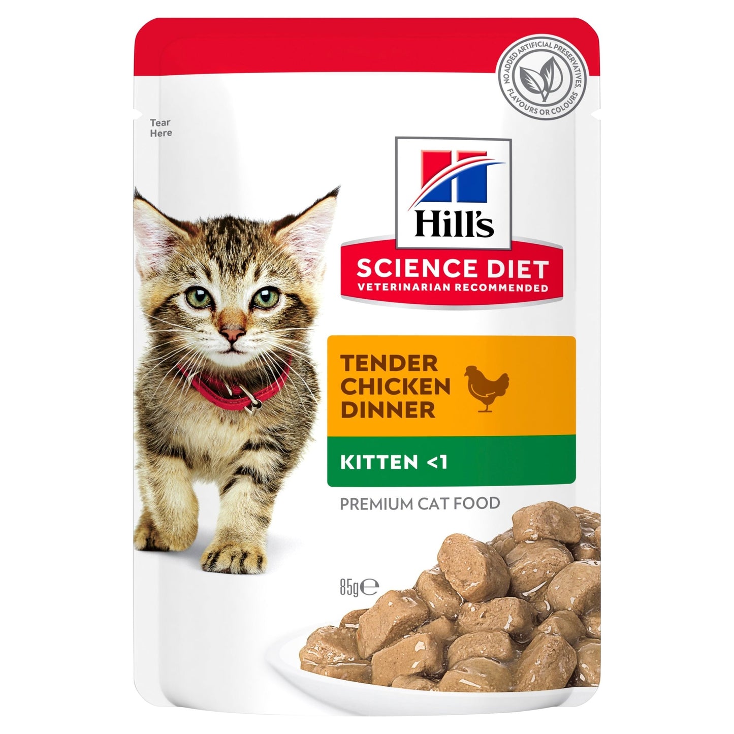 Hill's Science Diet Kitten Healthy Development Chicken Cat Food pouch 12x85g - Woonona Petfood & Produce