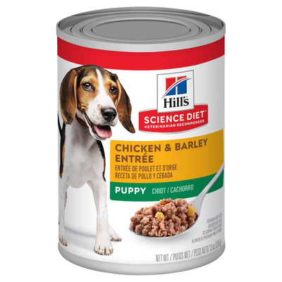 Hill's Science Diet Puppy Chicken & Barley Entrée Canned Dog Food 12x370g - Woonona Petfood & Produce