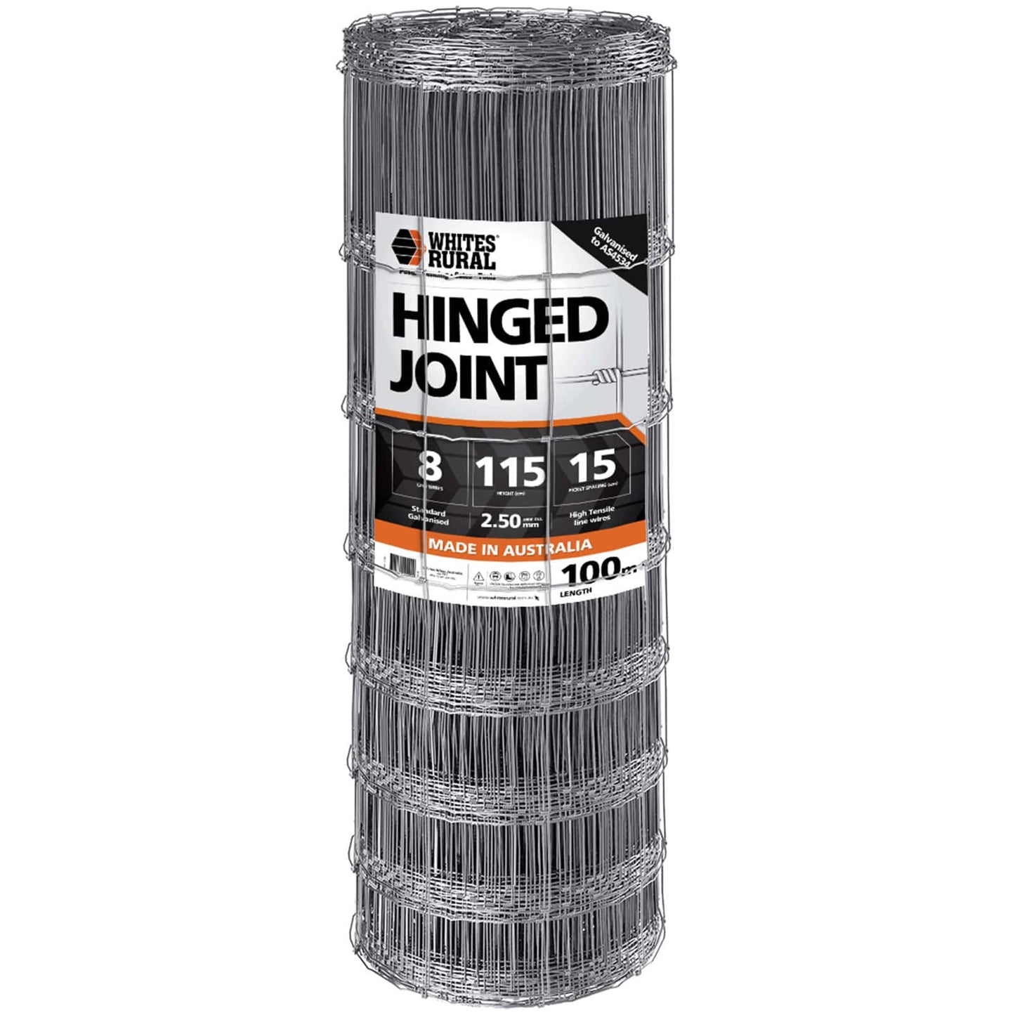 Hinge Joint 8/115/15 X 100m Whites - Woonona Petfood & Produce