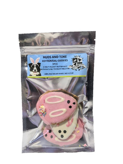 Huds & Toke Easter Cottontail Bunny Cookie 3 Pieces - Woonona Petfood & Produce