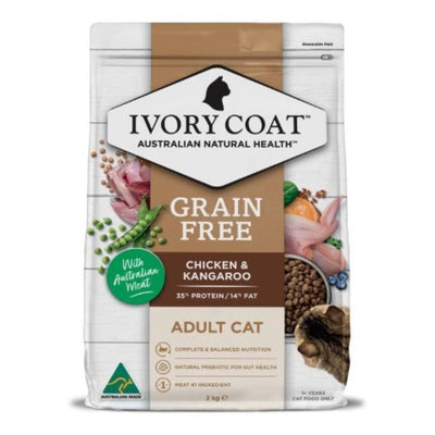 Ivory Coat Grain Free Dry Cat Food Adult Kangaroo - Woonona Petfood & Produce