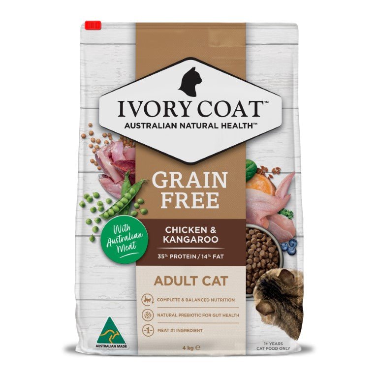 Ivory Coat Grain Free Dry Cat Food Adult Kangaroo - Woonona Petfood & Produce