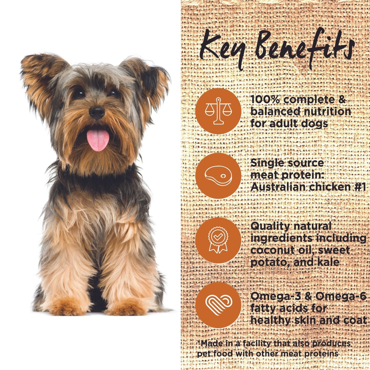 Ivory Coat Grain Free Dry Dog Food Adult Chicken & Coconut Oil - Woonona Petfood & Produce