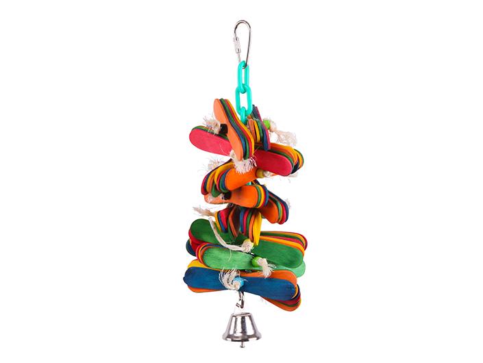 Kazoo Bird Toy With Pop Sticks & Bell Medium - Woonona Petfood & Produce