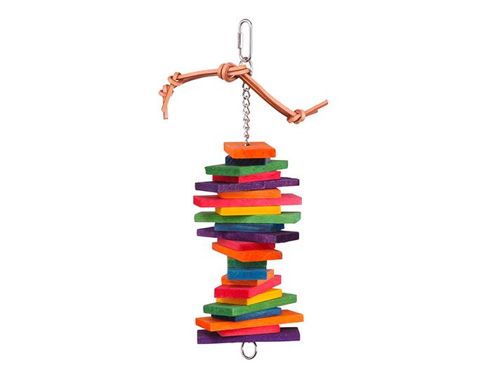 Kazoo Bird Toy With Rectangle Chips & Bell - Woonona Petfood & Produce