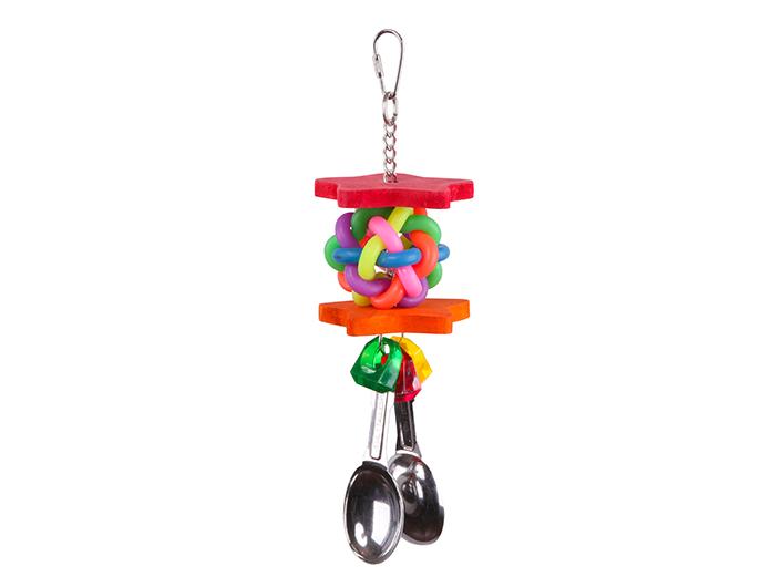 Kazoo Bird Toy With Star Chips & Spoon Medium - Woonona Petfood & Produce