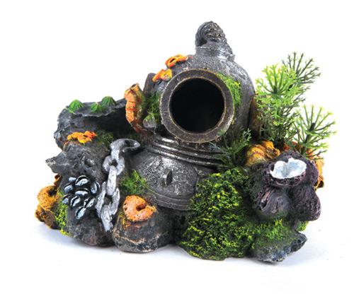 Kazoo Divers Helmet With Plants Small 170mm - Woonona Petfood & Produce