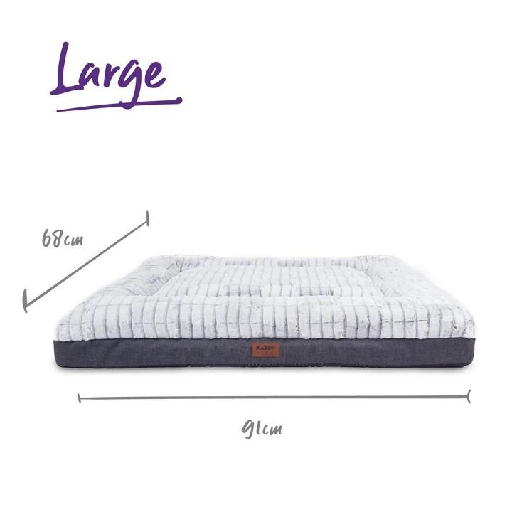 Kazoo Dog Bed Cloud Comfort Grey - Woonona Petfood & Produce
