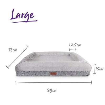 Kazoo Dog Bed Wombat Plush Grey