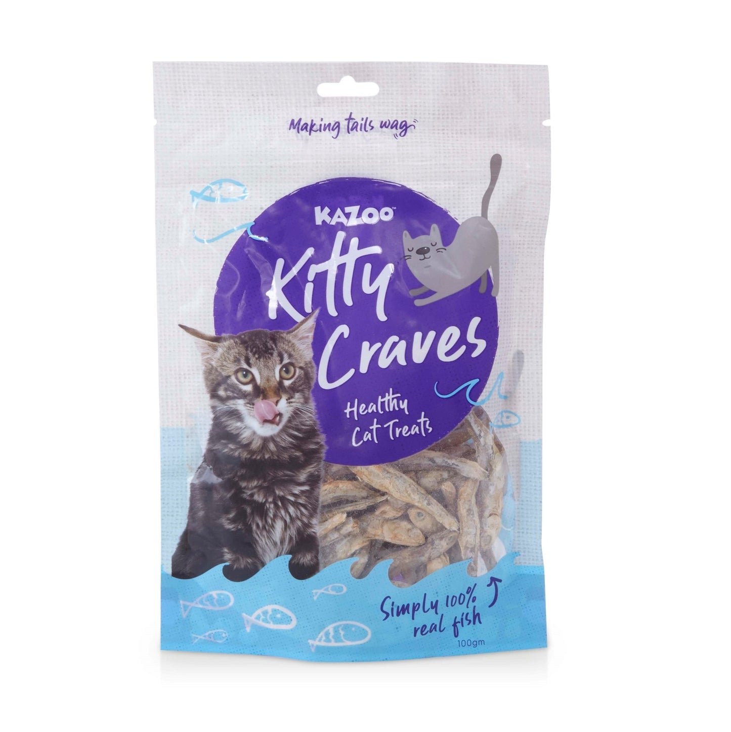 Kazoo Kitty Craves Anchovies 100g - Woonona Petfood & Produce