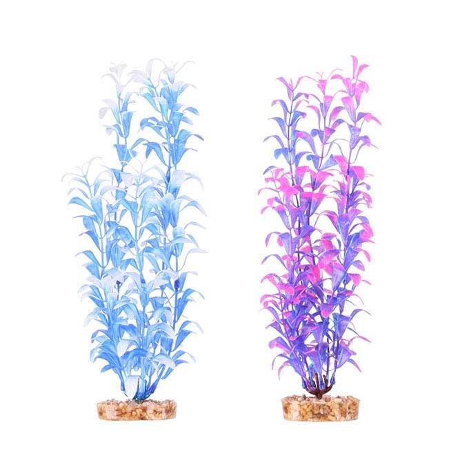 Kazoo Plastic Plant Metallic Purple/Pink/Blue/White - Woonona Petfood & Produce