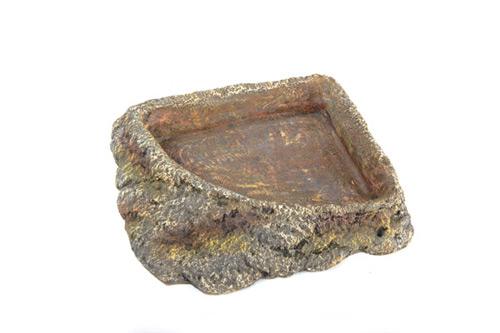 Kazoo Reptile Corner Dish Grey Large - Woonona Petfood & Produce