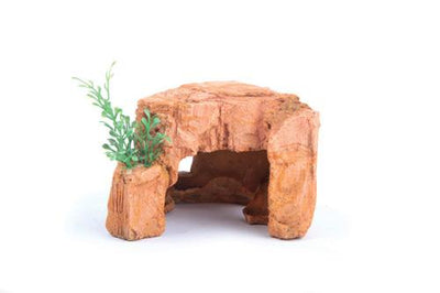 Kazoo Sandstone Rock With Plant Mini 75mm