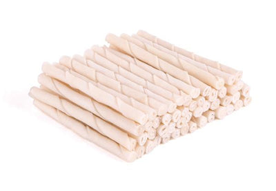Kazoo White Twisted Sticks 11cm 380g 50 Pack