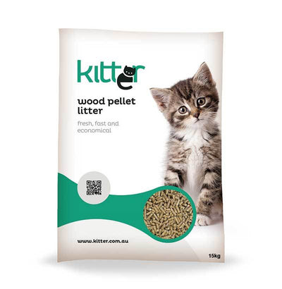 Kitter Wood Pellet Litter 15kg