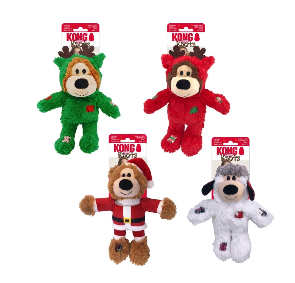 KONG Holiday Wild Knots Bear - Woonona Petfood & Produce