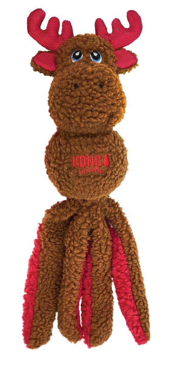 KONG Holiday Wubba Santa Reindeer Large - Woonona Petfood & Produce