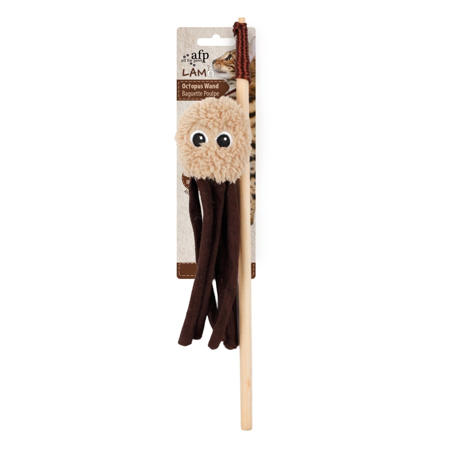 LAM CAT Lamb Flying Octopus on Wand - Woonona Petfood & Produce