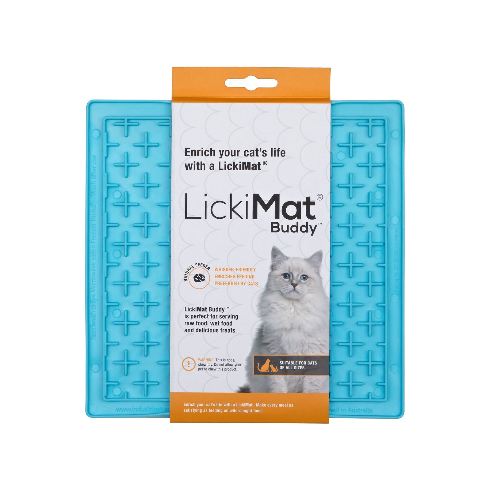 LickiMat - Mini Tuff for Dogs & Cats Blue Tuff Buddy