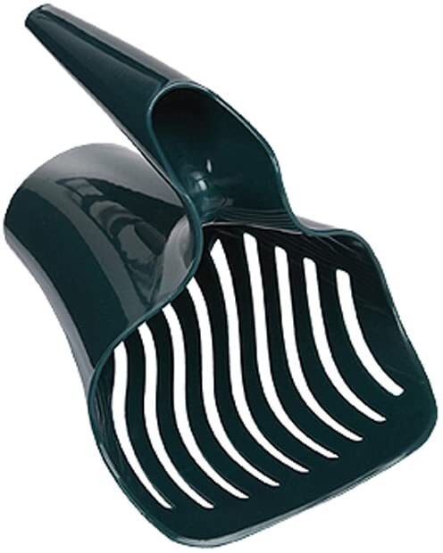 Litter Scoop Smart Cat Big Mouth Dark Green - Woonona Petfood & Produce