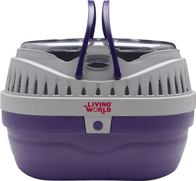 Living World Small Animal Carrier Small Purple/Grey
