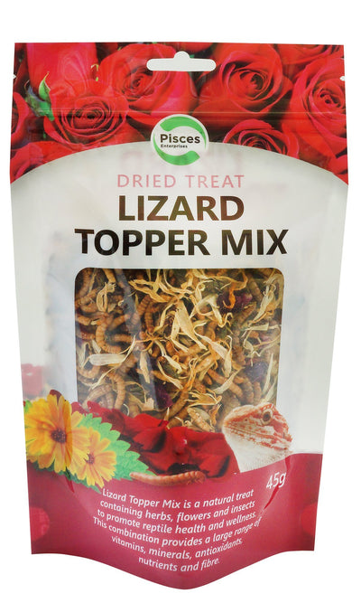 Lizard Topper Mix Pisces 45g - Woonona Petfood & Produce