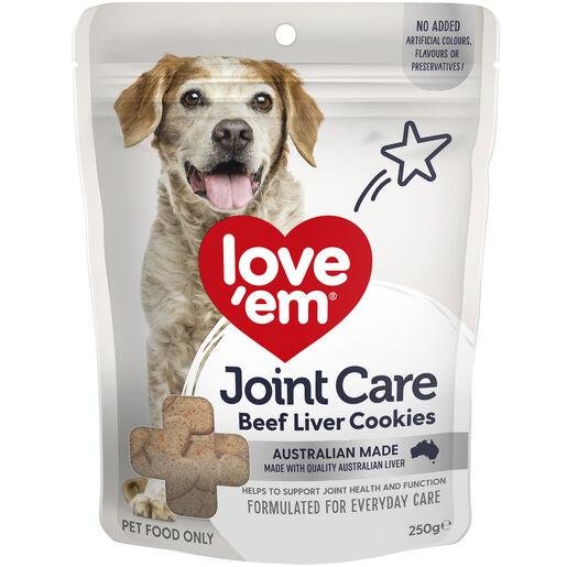 Love Em Joint Care Beef Liver Cookie 250g - Woonona Petfood & Produce