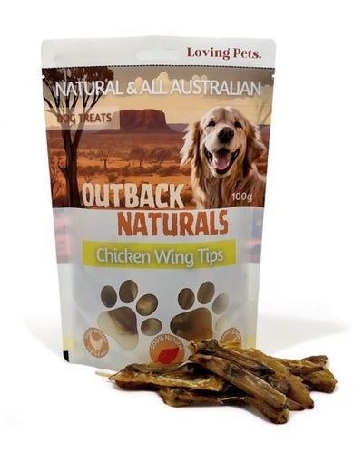Loving Pets Dog Treats Chicken Wing Tips 100g