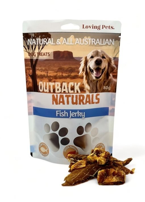 Loving Pets Dog Treats Fish Jerky 100g - Woonona Petfood & Produce
