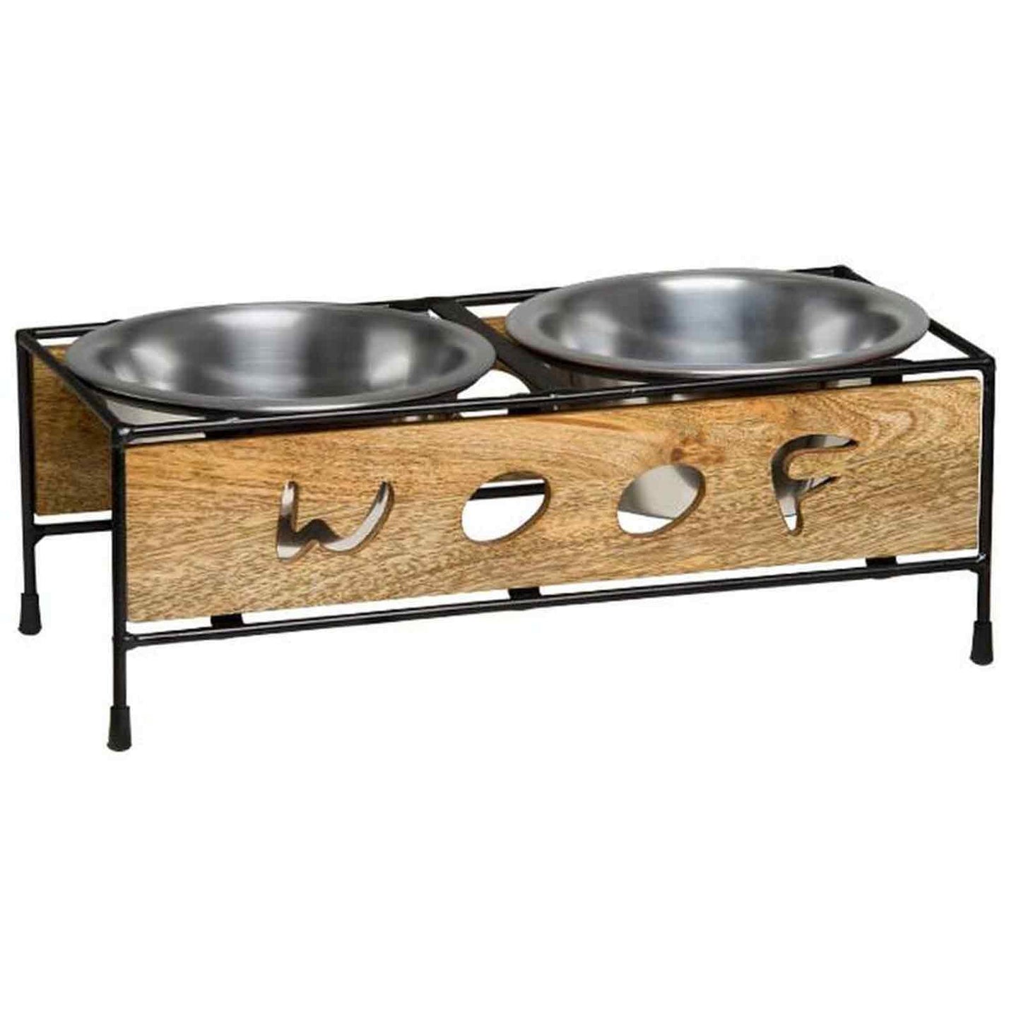 Loving Pets Wooden Woof Dog Diner - Woonona Petfood & Produce