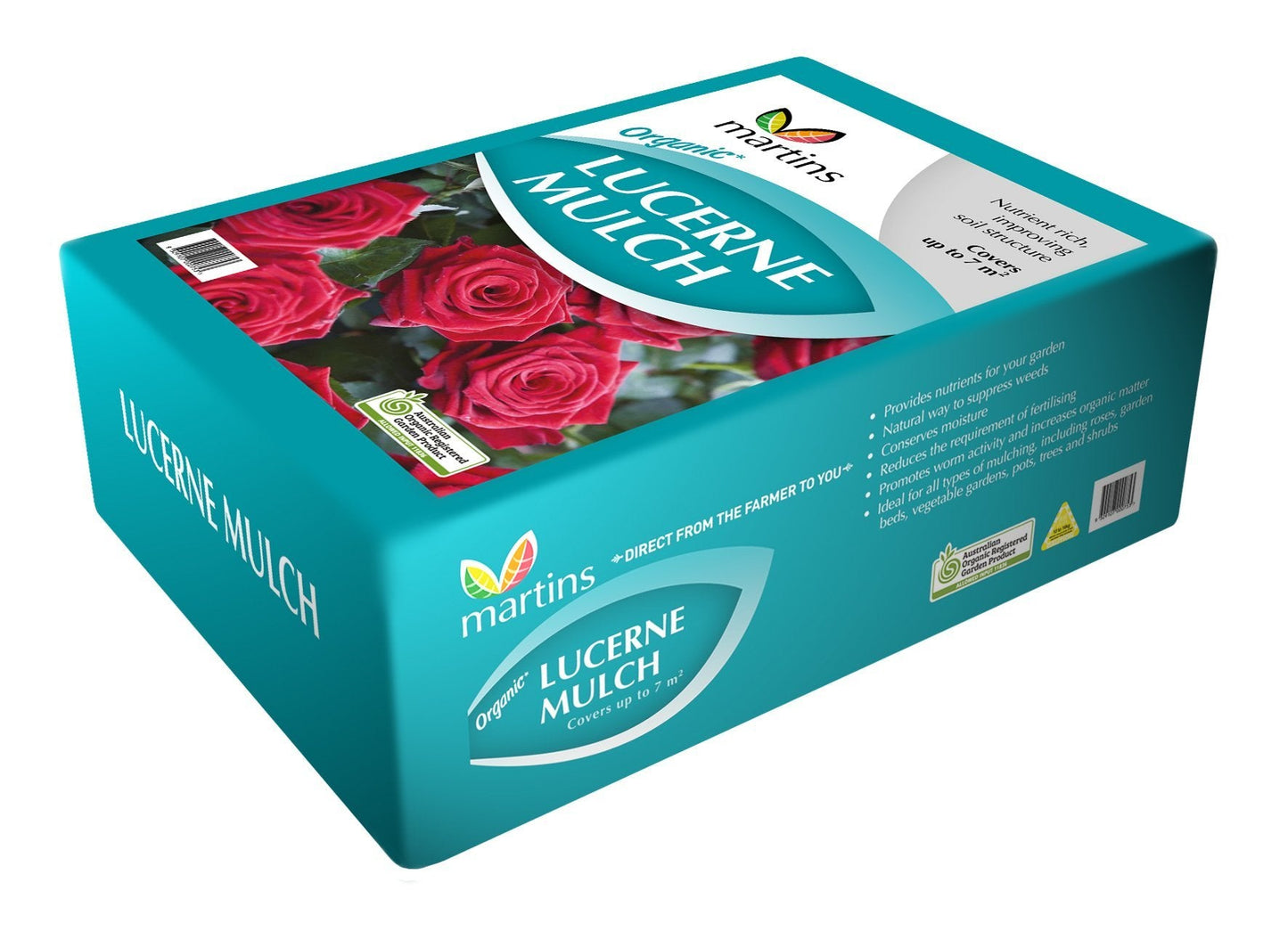 Lucerne Mulch Compressed Martins - Woonona Petfood & Produce