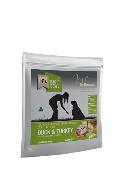 Meals For Mutts Dry Dog Food Grain Free Duck & Turkey