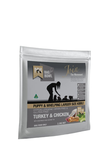 Meals For Mutts Dry Dog Food Grain Free Puppy Large Breed Turkey & Chicken