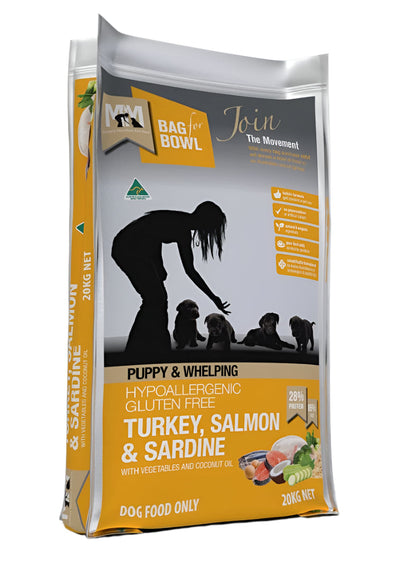 Meals For Mutts Dry Dog Food Grain Free Puppy Turkey, Salmon & Sardine