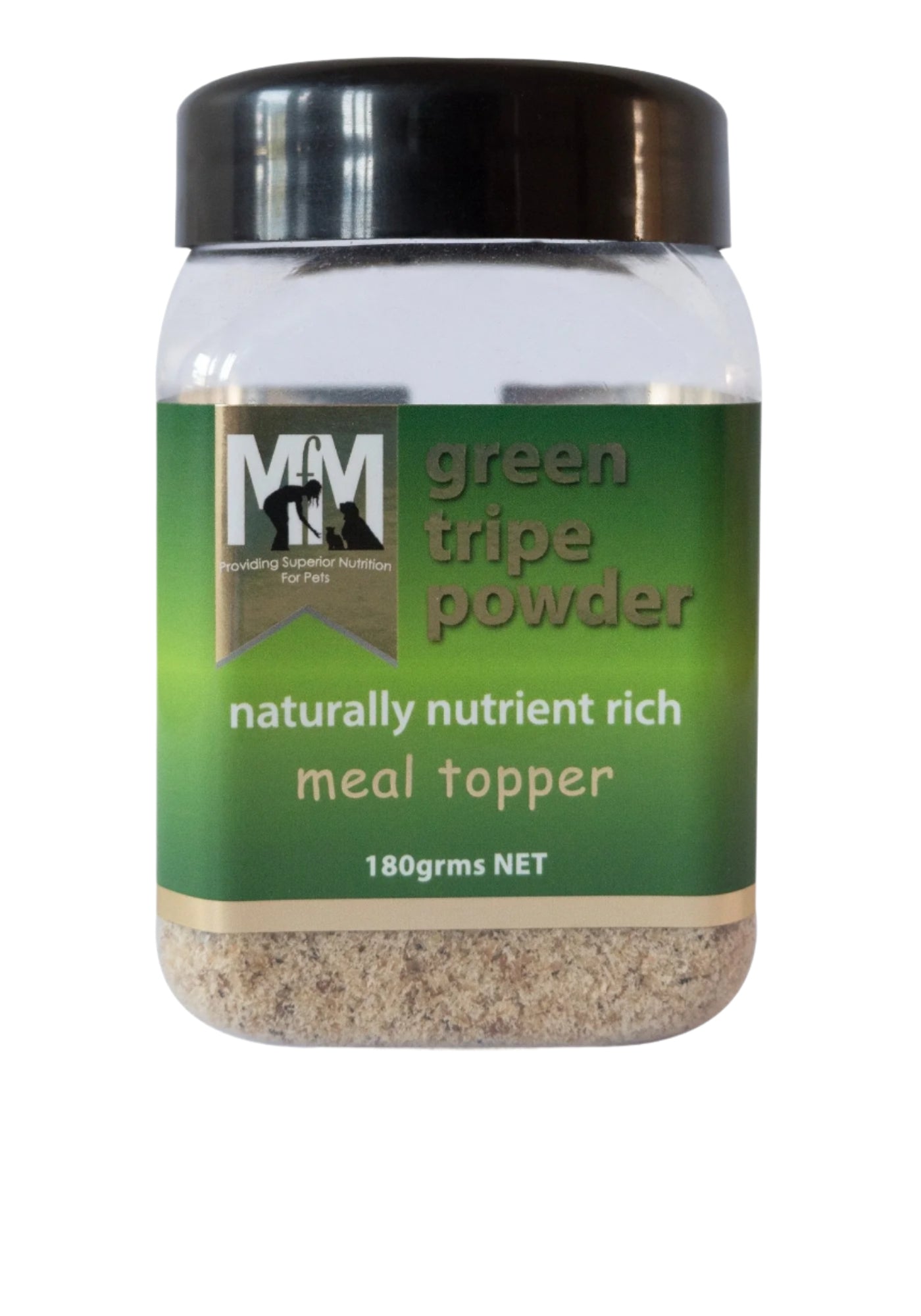 Meals For Mutts Green Tripe Powder for Dogs Cold Dried 180g - Woonona Petfood & Produce
