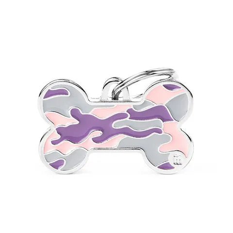 My Family Pet Tag Bone Camouflage Large - Woonona Petfood & Produce