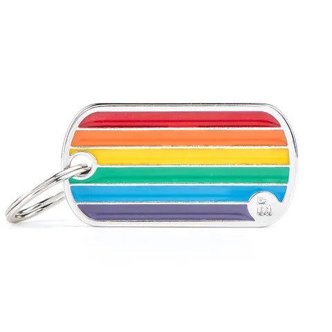 My Family Pet Tag Rainbow Flag - Woonona Petfood & Produce