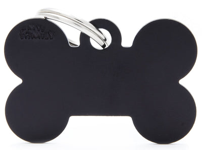 My Family Pet Tag Basic Bone Black