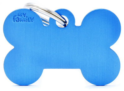 My Family Pet Tag Basic Bone Blue