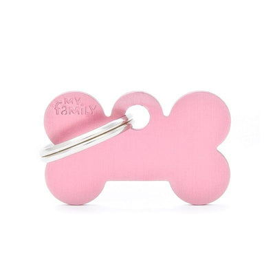 My Family Pet Tag Basic Bone Pink