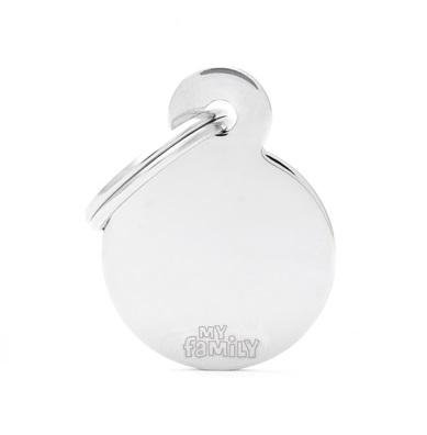 My Family Pet Tag Basic Circle Chrome