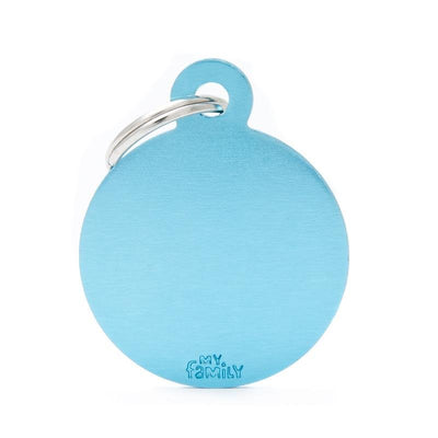 My Family Pet Tag Basic Circle Light Blue