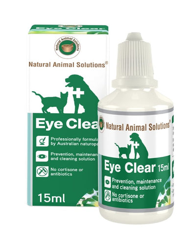 Natural Animal Solution Eye Clear 15ml - Woonona Petfood & Produce