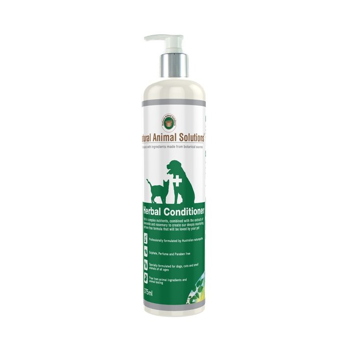 Natural Animal Solution Herbal Cond 375ml - Woonona Petfood & Produce