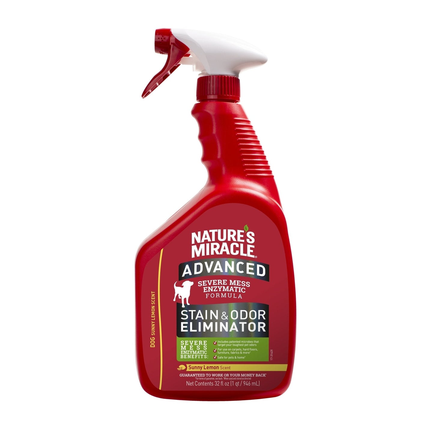 Natures Miracle Stain Odour Remover Lemon For Dogs 946ml - Woonona Petfood & Produce
