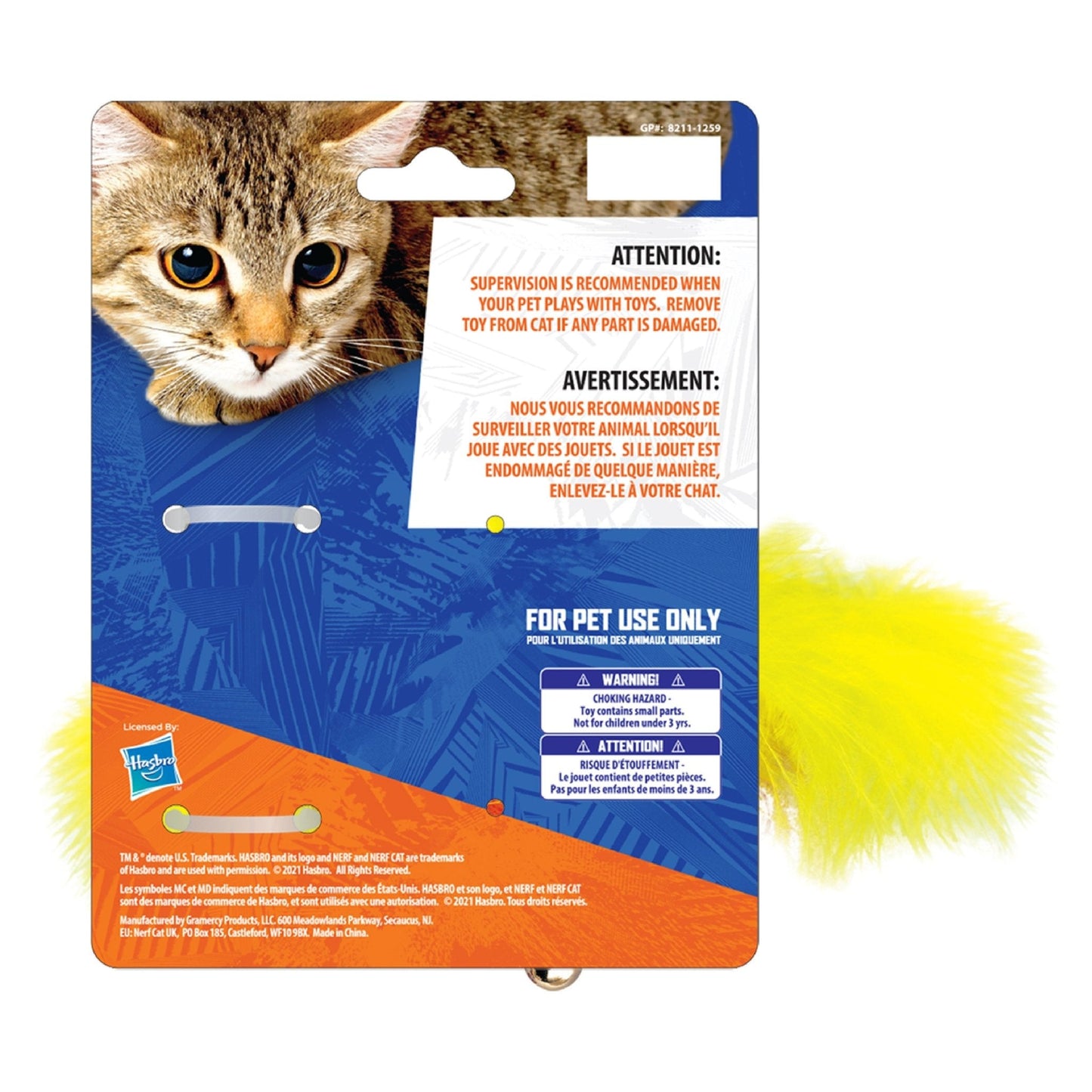 Nerf Cat Plush Bird with Catnip Pouch/Bell - Woonona Petfood & Produce